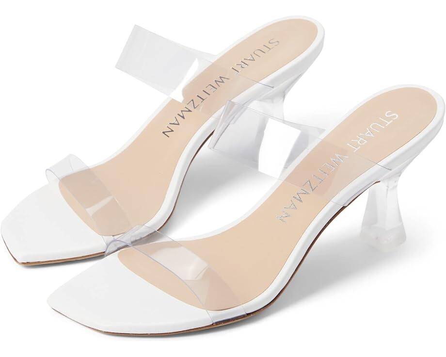 

Сандалии Stuart Weitzman Kristal Clear, цвет Clear/White