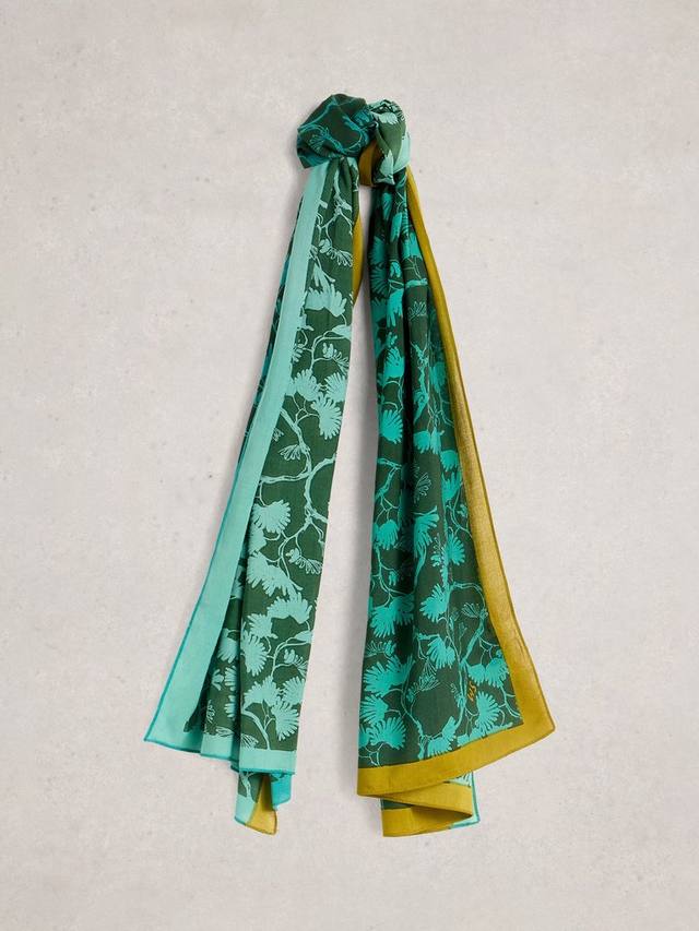 

Шарф Sophie с природным принтом White Stuff, Teal