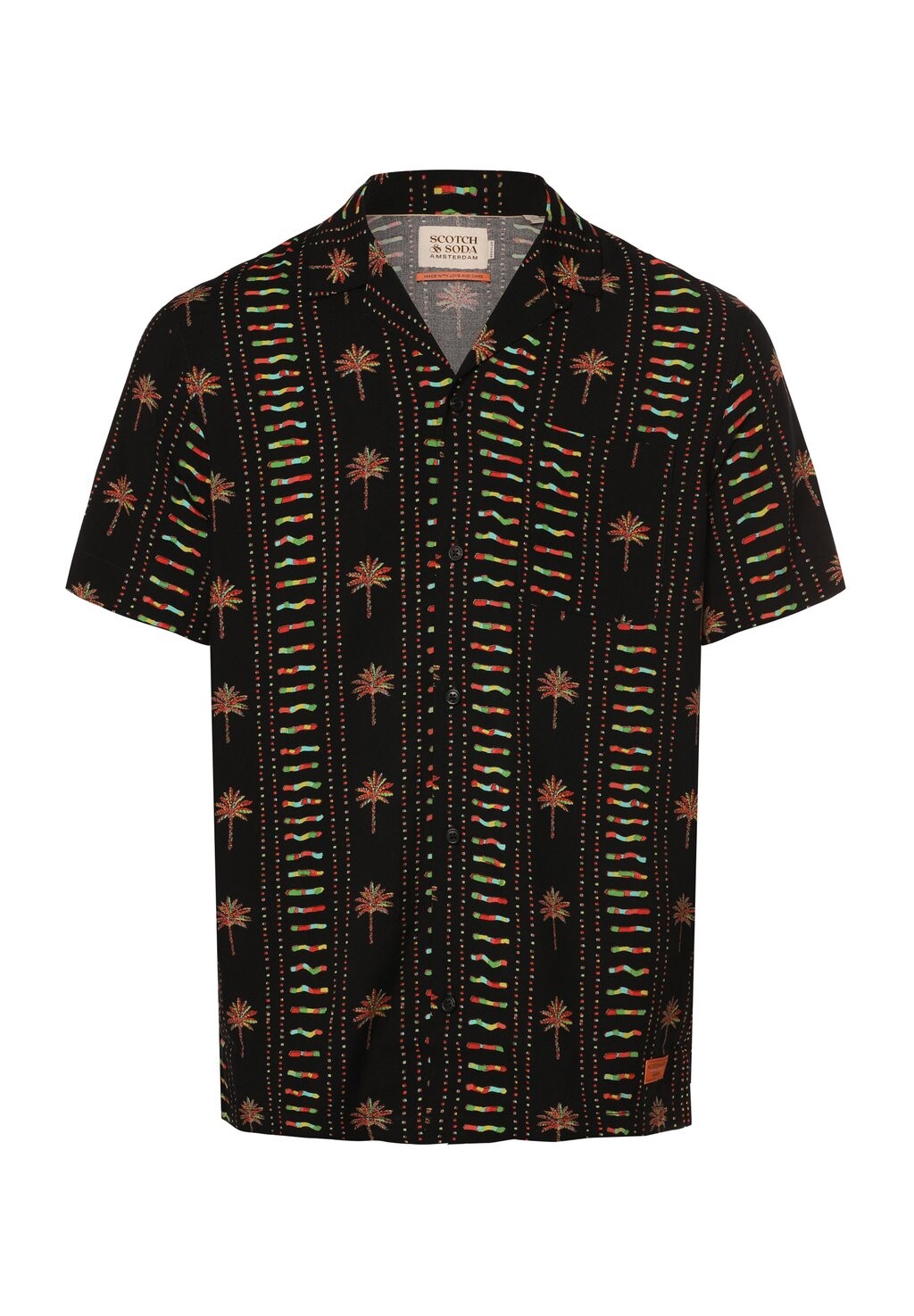 

Рубашка ALLOVER PRINTED SHORT SLEEVE Scotch & Soda, цвет palm multi aop