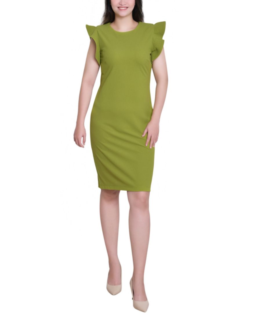 

Женское платье-сарафан с оборками на рукавах NY Collection, Kay Green