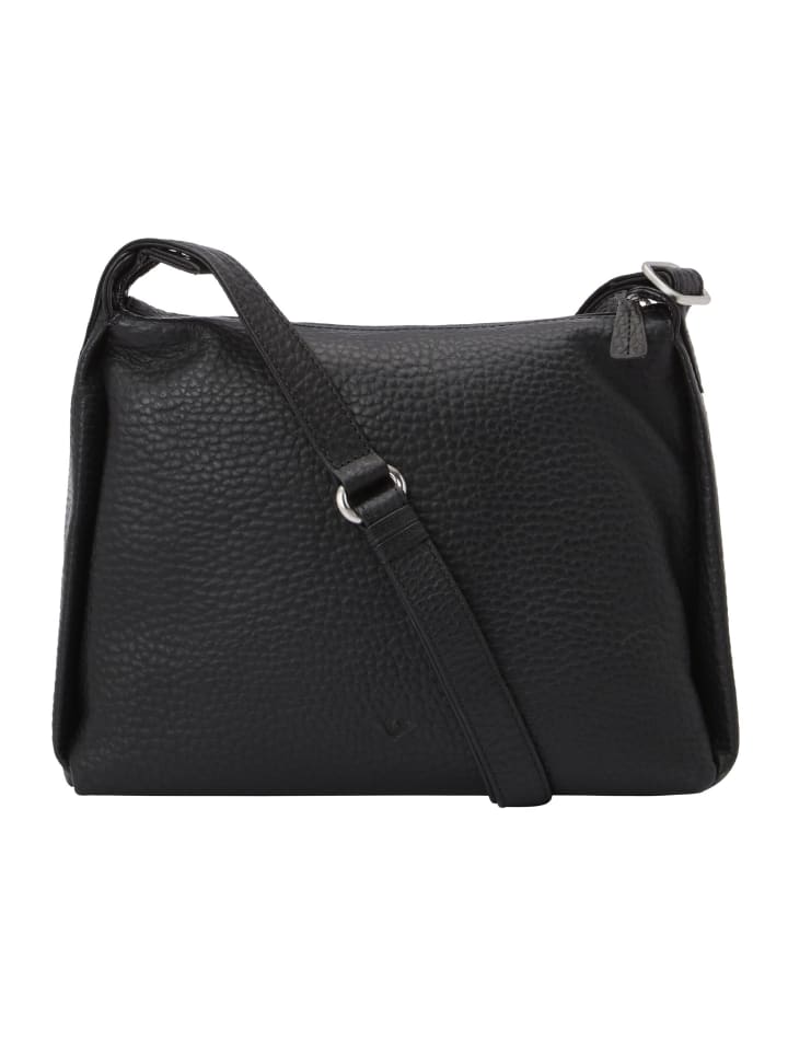 

Сумка через плечо Hirsch из кожи, 29 см, черного цвета VLD VOi Leather Design