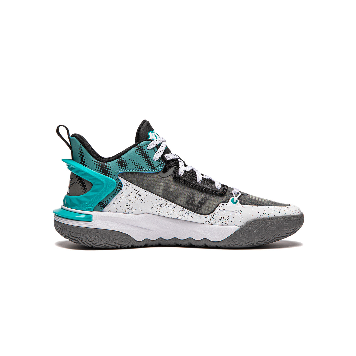 Детские баскетбольные кроссовки GS Low-top Tar Gray/standard White/French Green Lining Young, зеленый — фото 2