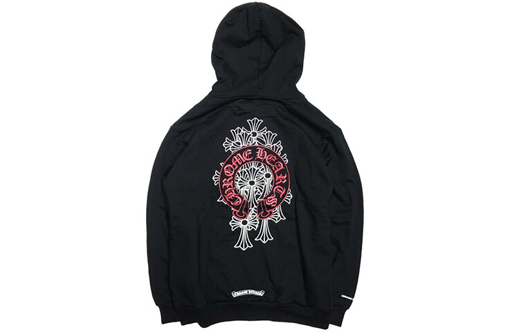 

Толстовка унисекс черная Chrome Hearts, черный