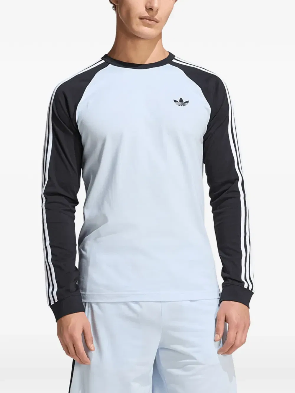 Футболка с регланными рукавами и 3 полосками Adidas, синий