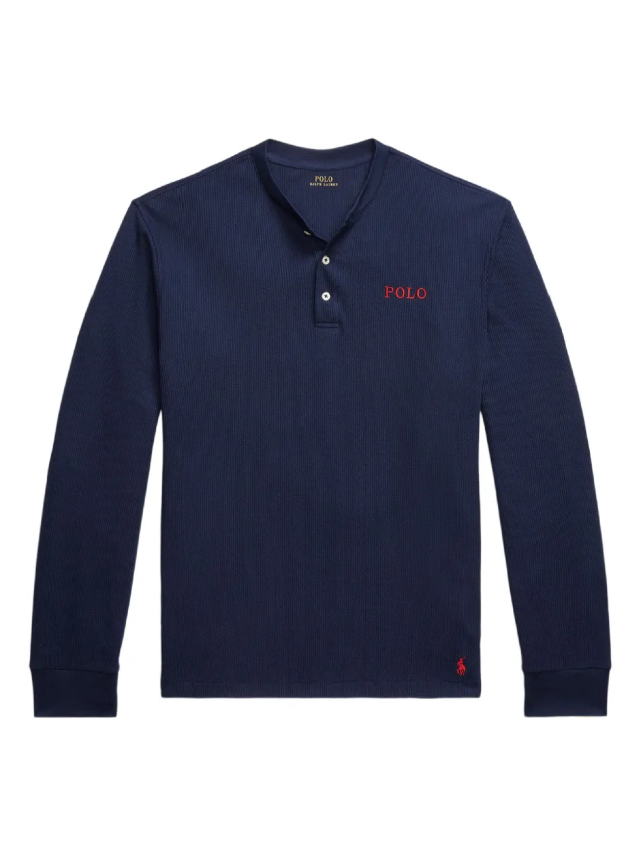 

Футболка из вафельной вязки Polo Ralph Lauren, синий