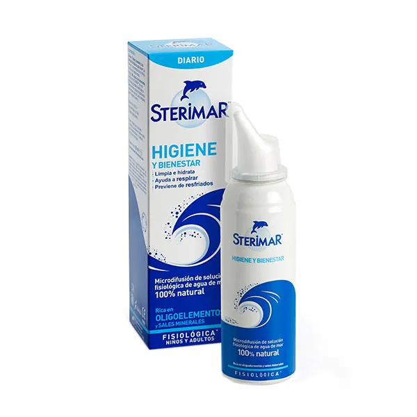 

Уменьшает слизь и заложенность носа Higiene Nasal Sterimar, 100 ml