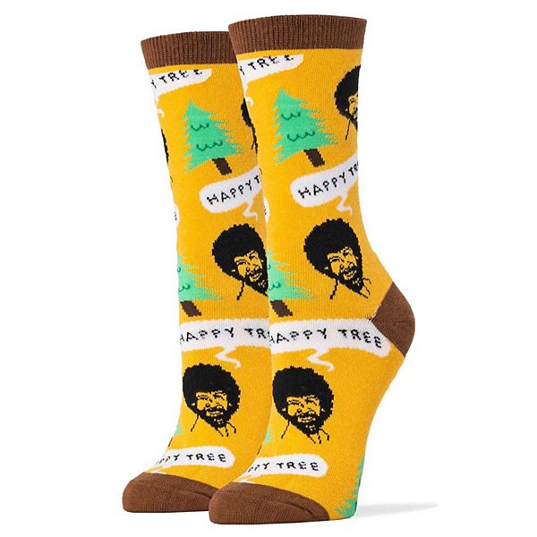 

Женские носки Crew - Bob Ross Happy Tree Oooh Yeah Socks