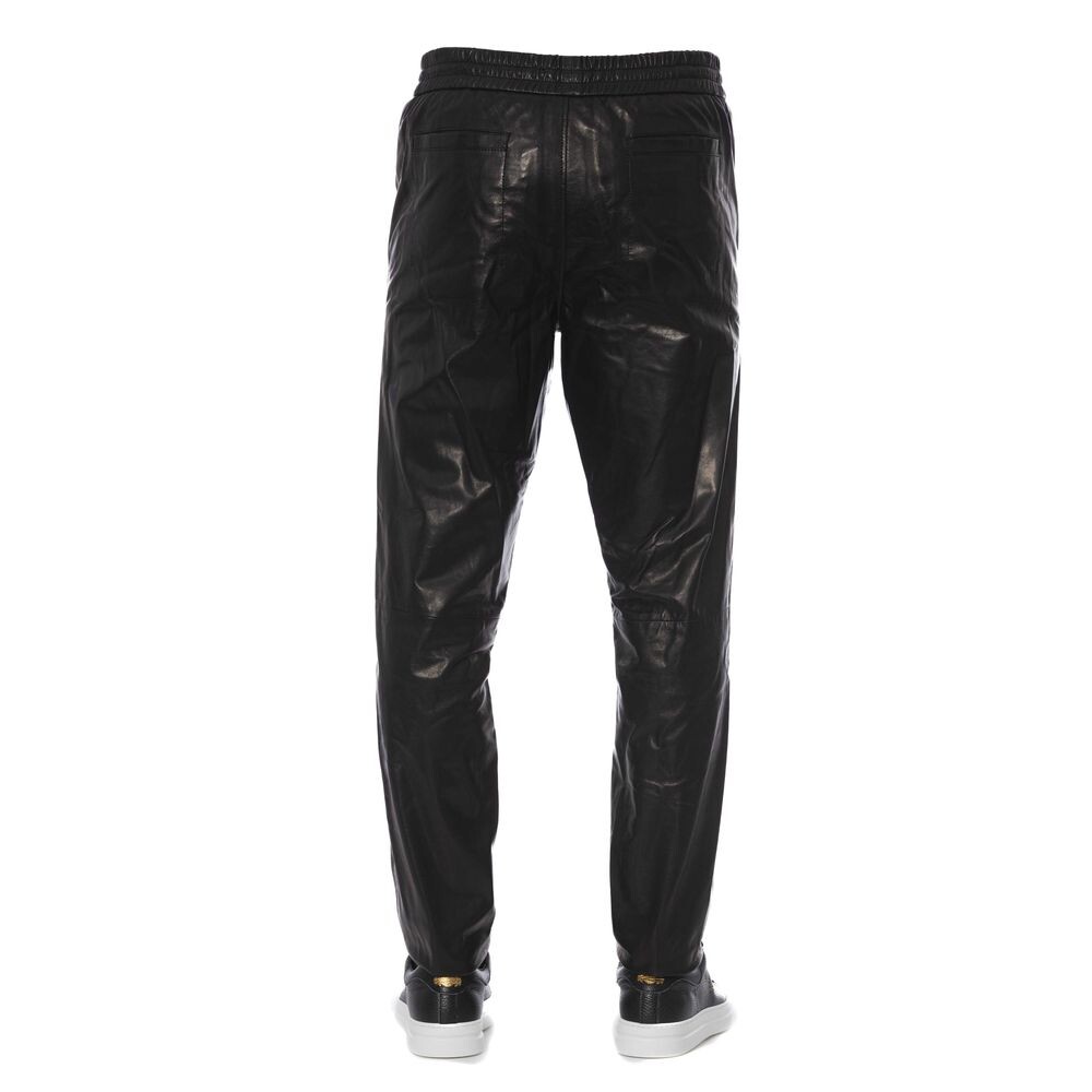 

Мужские кожаные брюки Trussardi Sleek, черный