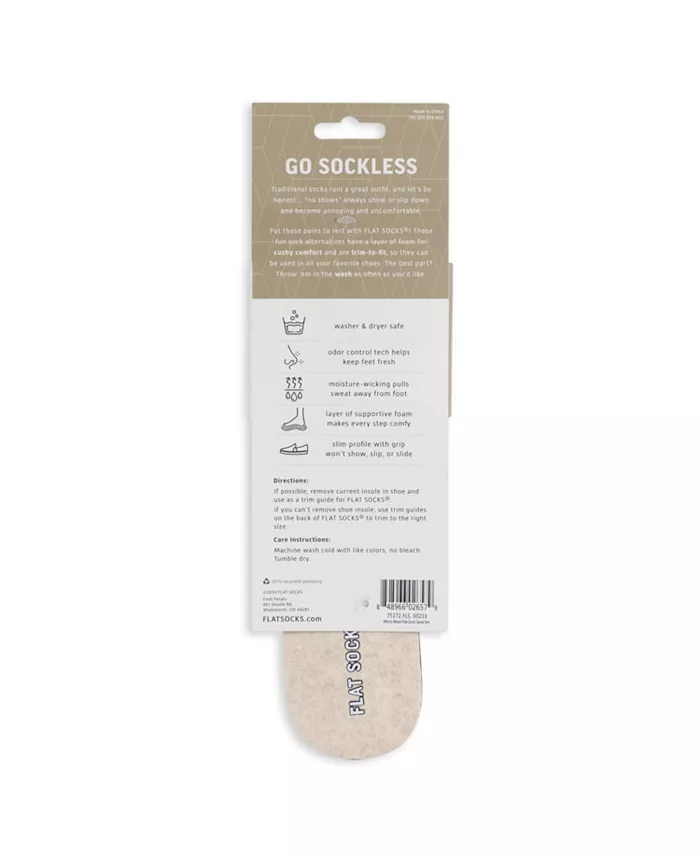 Туфли Women's Flat Socks Foot Petals, коричневый/бежевый — фото 2