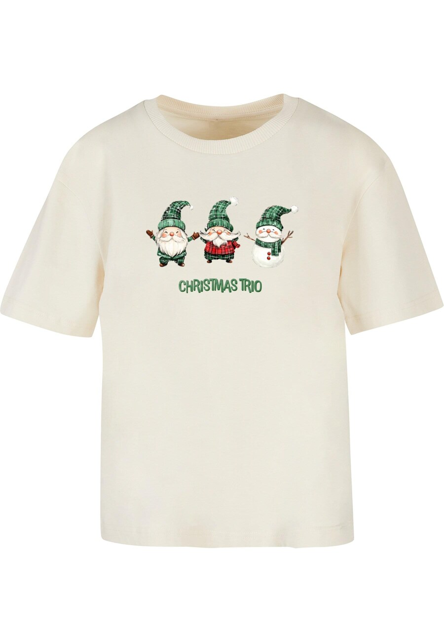 

Футболка Merchcode Shirt Christmas Santa Trio, песочный