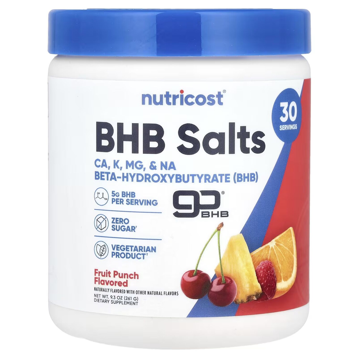 

Соли BHB goBHB, Фруктовый пунш, 9,3 унции (261 г) Nutricost