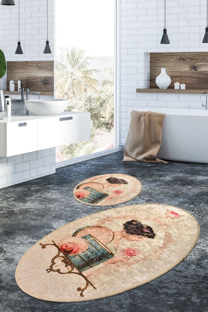 

Mijolnir, Glare- CHL2386, Colorful, коврики для ванной, 700 г/м², 100% бархатная ткань, мультиколор