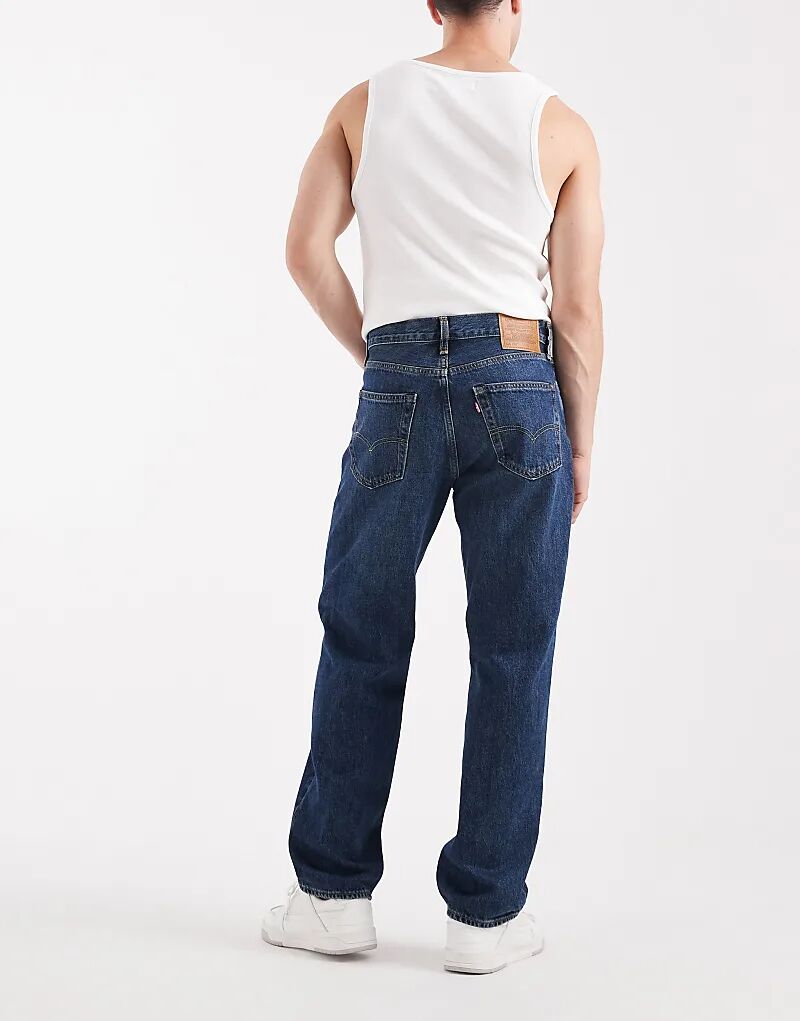 Джинсы Levi's 568 свободного кроя прямого кроя темного цвета — фото 2