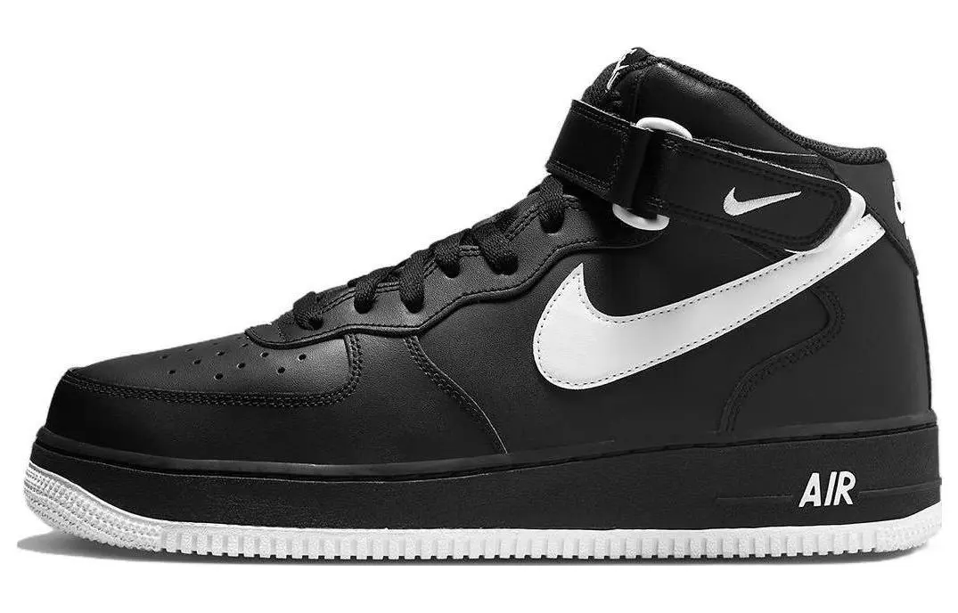 

Кроссовки Nike Air Force 1 Mid '07, черно-белая подошва, Черный, Кроссовки Nike Air Force 1 Mid '07, черно-белая подошва