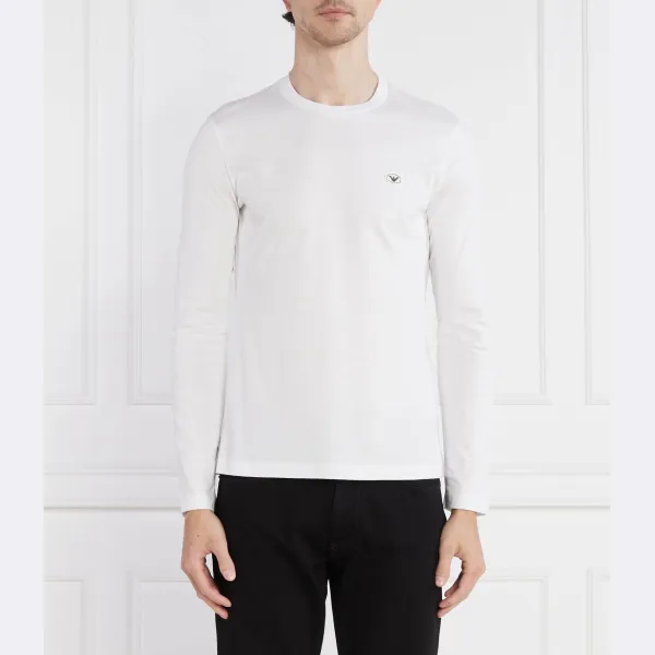 

Облегающий крой с длинным рукавом Emporio Armani, белый