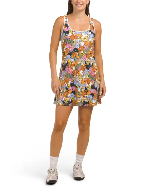 

Мини-платье без рукавов с контрастной окантовкой и шортами Bailey 44, цвет Tropical