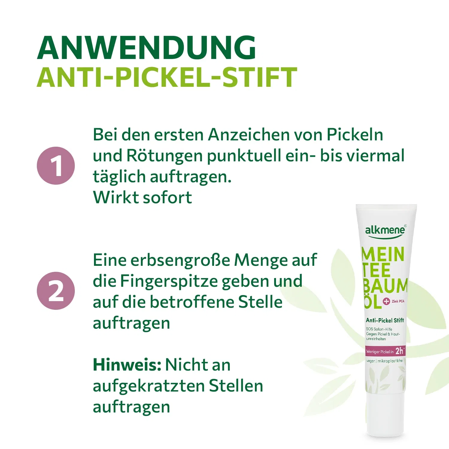 Крем для лица Alkmene — Карандаш от прыщей My Tea Tree Oil Anti Pimple Pen, , Pack Of, 15 мл — фото 4