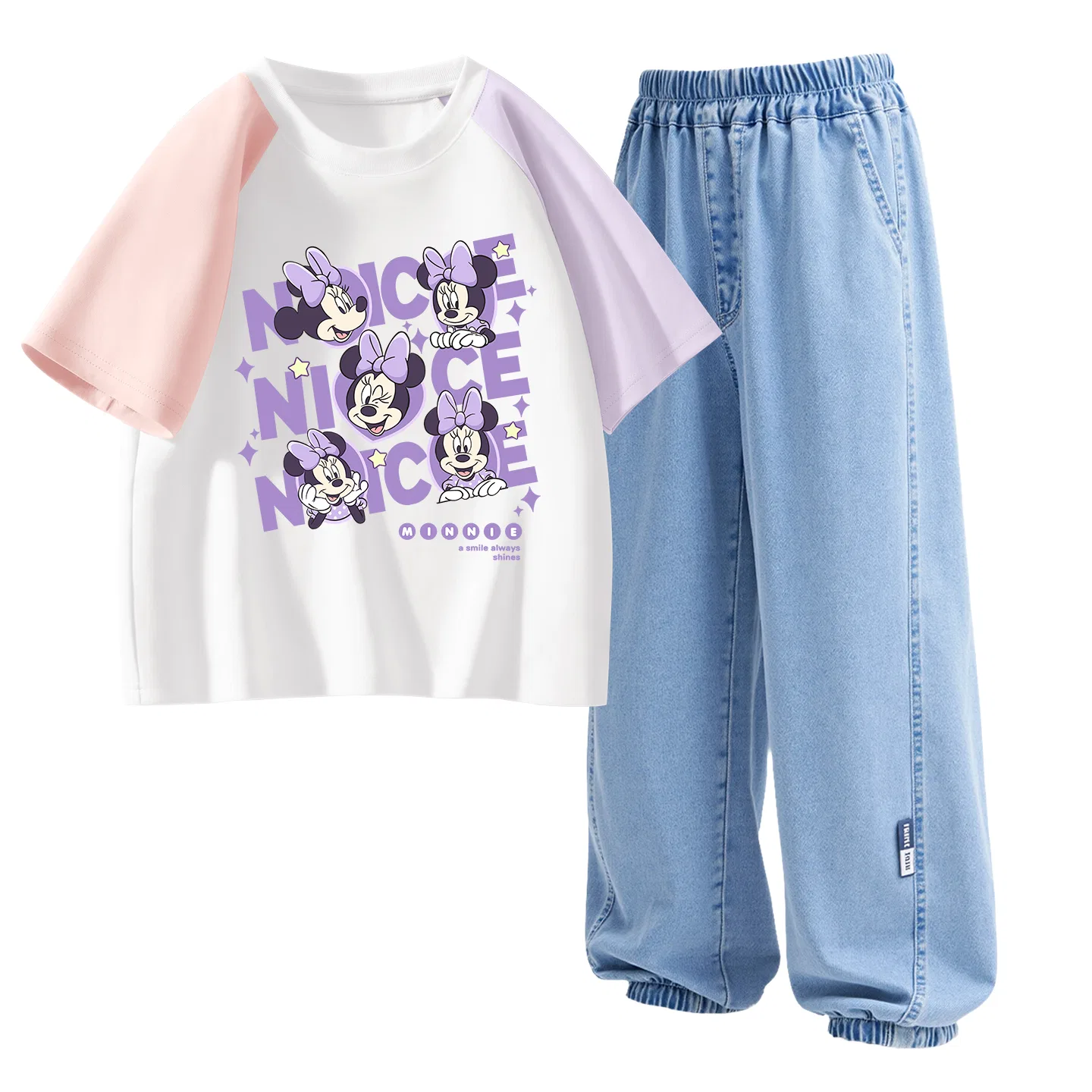 Спортивный костюм Disney Casual Sportswear D Surprise K Green Pink Denim Light Blue — фото 3