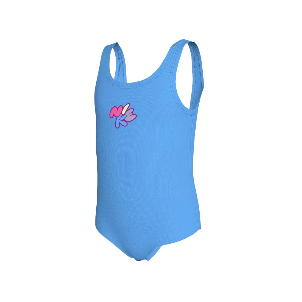 Детский слитный купальник Bubble Script синий от Nike Swim