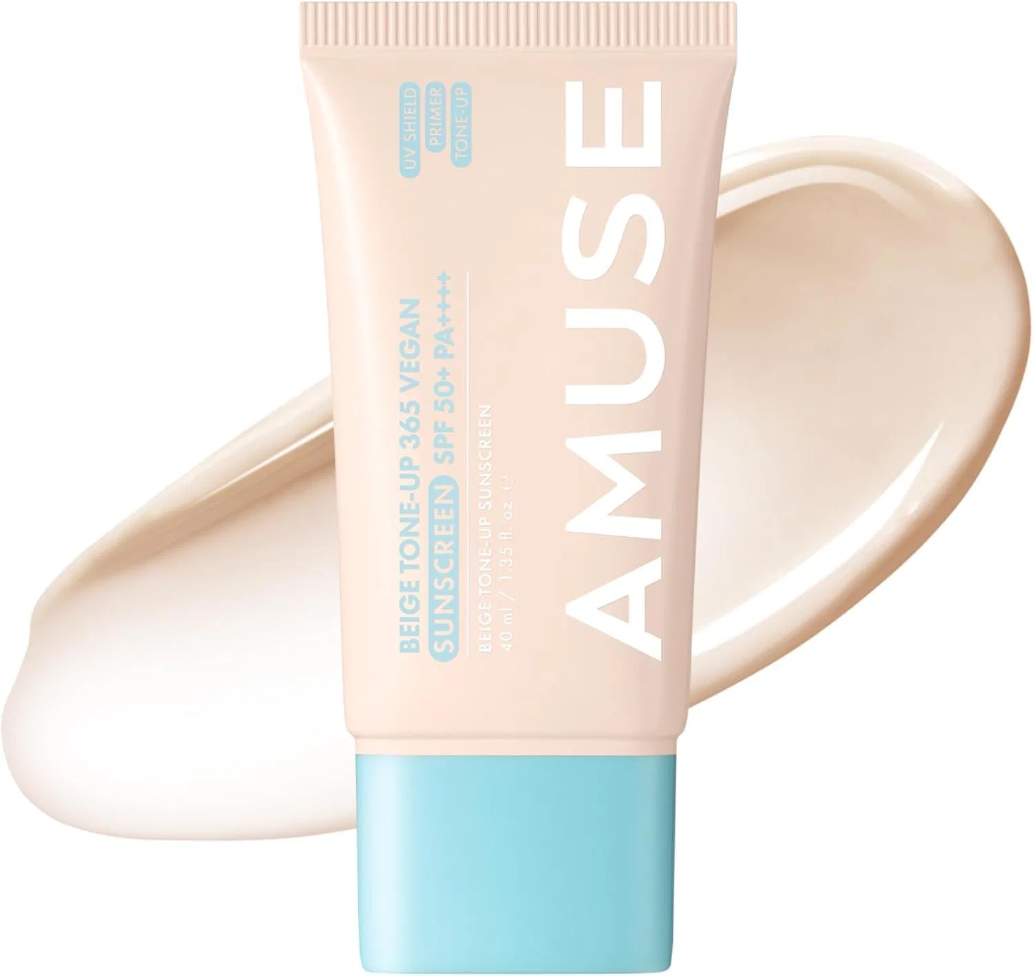 Солнцезащитный крем Tone Up AMUSE 365 Vegan Sun Cream SPF 50+ PA++++, 40 мл, бежевый