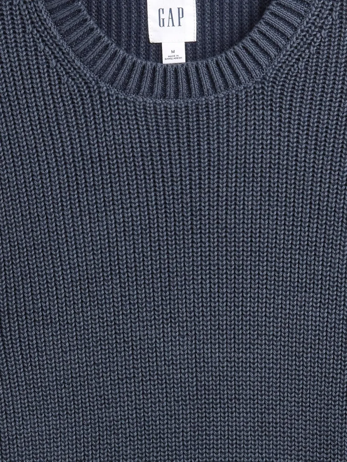 Свитер GAP Men's Relaxed Rib, синий — фото 4
