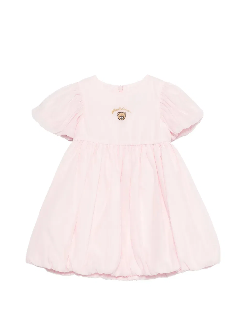 Платье с вышивкой "Тедди" Moschino Kids, розовый