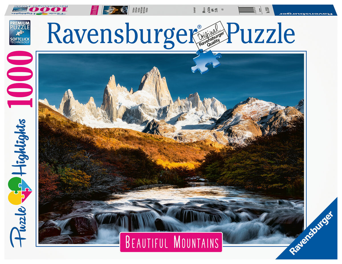 

Ravensburger, пазл, Highlights, Rainbow Mountains, 1000 шт.