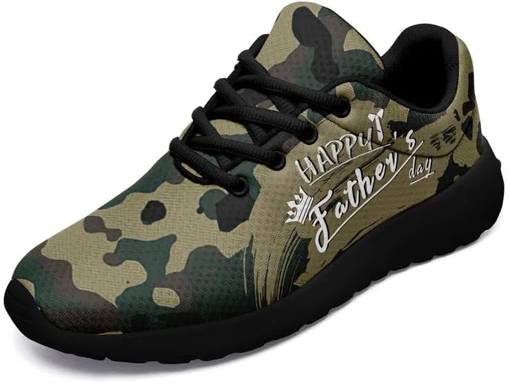 

Модные мужские кроссовки с шнуровкой, комфортные, для повседневной носки, бега и ходьбы, легкая обувь на подарок для папы AWSOLE, черный