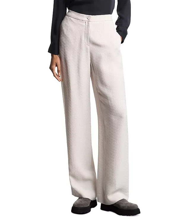 Текстурированные брюки Icon Emporio Armani, Ivory