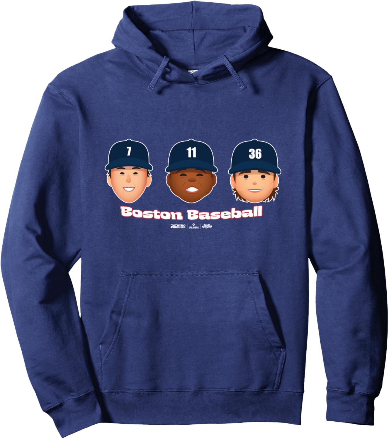 

Худи с изображением трио бейсболистов Бостона из MLBPA, синяя Ryno Sports, Синий, Худи с изображением трио бейсболистов Бостона из MLBPA, синяя Ryno Sports