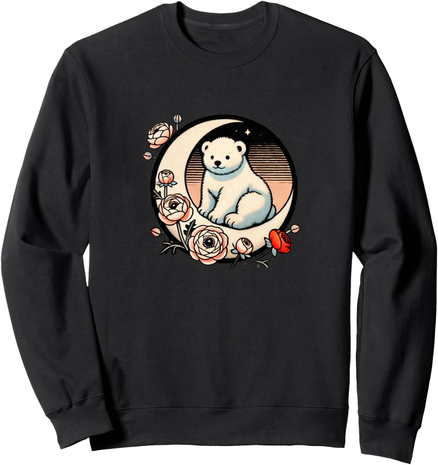 

Иллюстрация белого медведя, цветок ранункулюса, толстовка Boss Bubb, Белый, Иллюстрация белого медведя, цветок ранункулюса, толстовка Boss Bubb