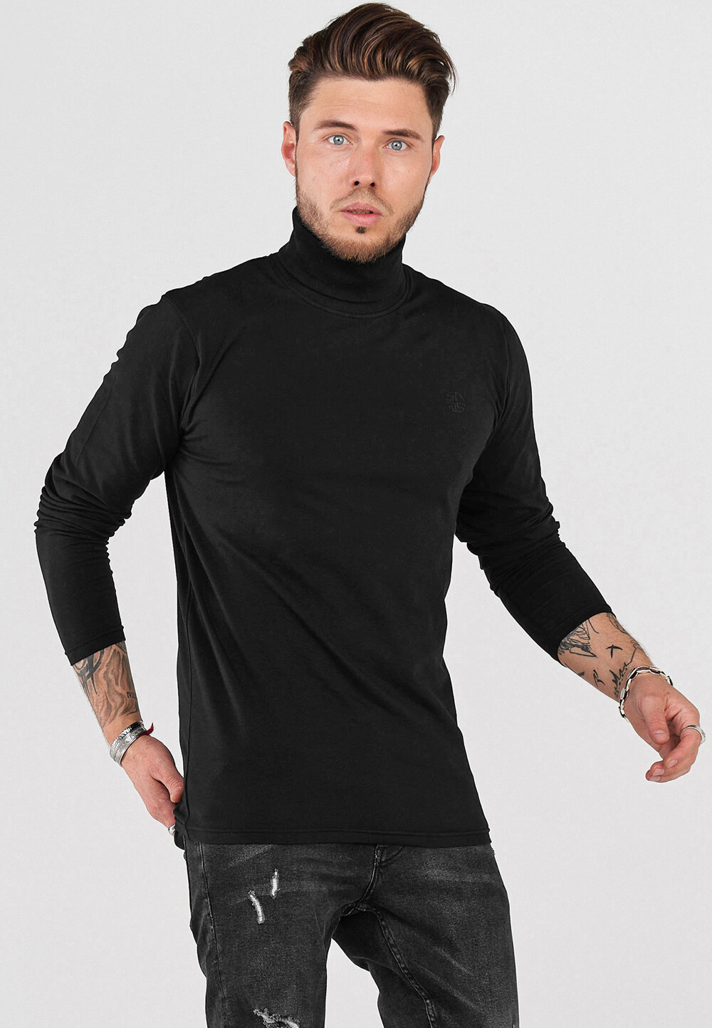 

Лонгслив behype Langarmshirt B JOE, черный