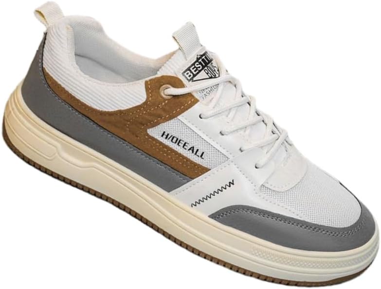 

Мужские дышащие спортивные кроссовки с мягкой подошвой и противоскользящей поверхностью- для использования на улице, поездок на работу, бега и повседневной носки. Универсальные Fmshi, бежевый