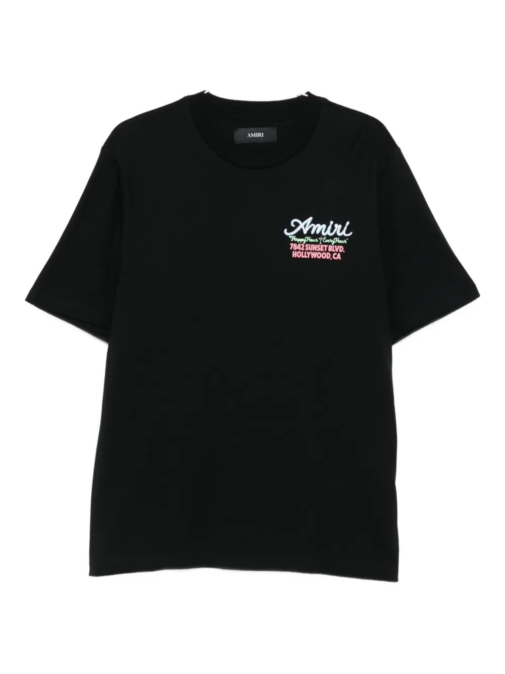 

Футболка с вышитым логотипом AMIRI, черный