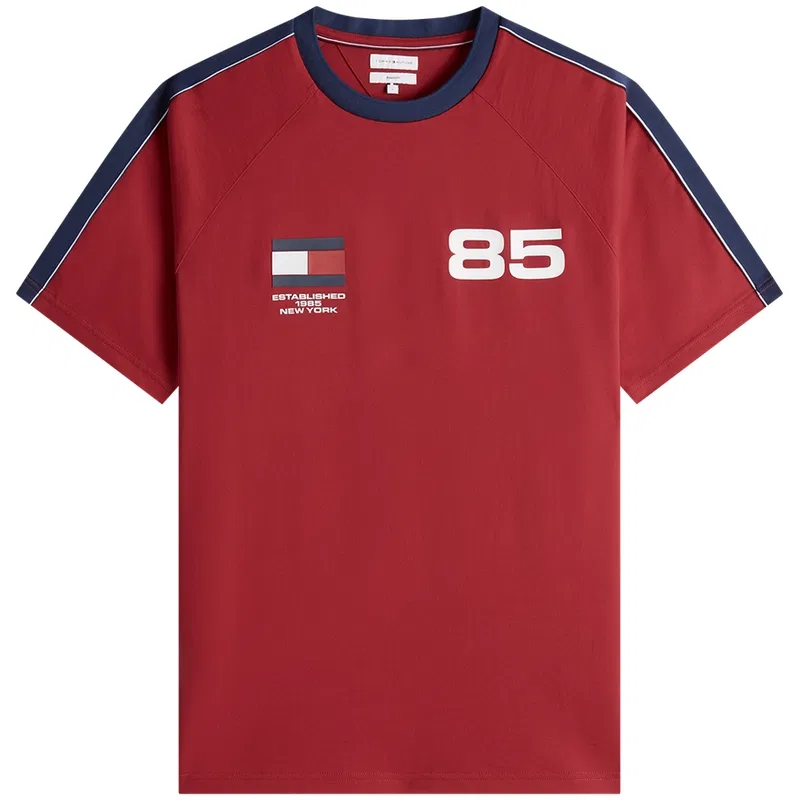 Футболка Tommy Hilfiger World Cup Collection с круглым вырезом красная
