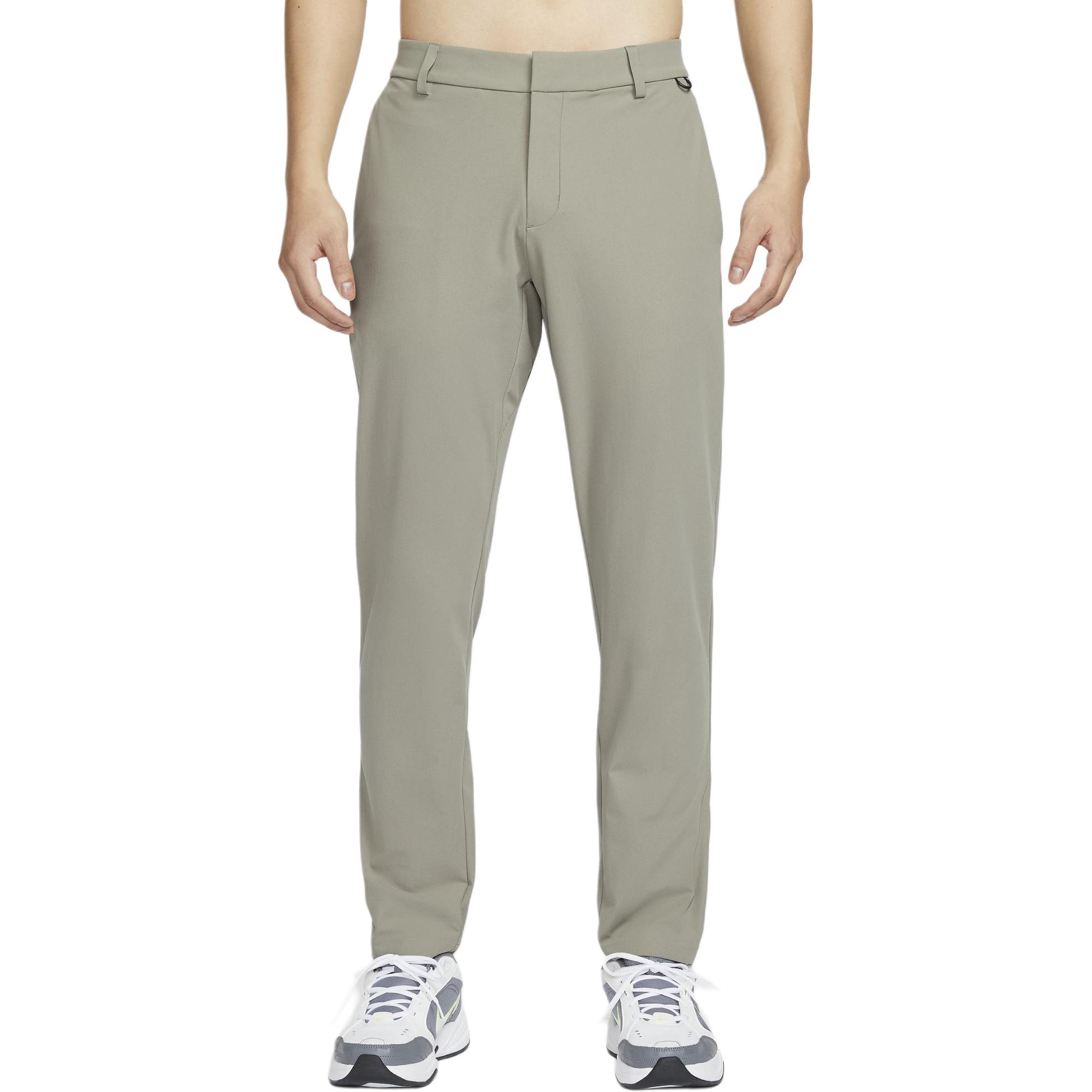 Nike Dri Fit Knitted Sweatpants Men's Light Green Gray/Black/Steel Green — фото 2