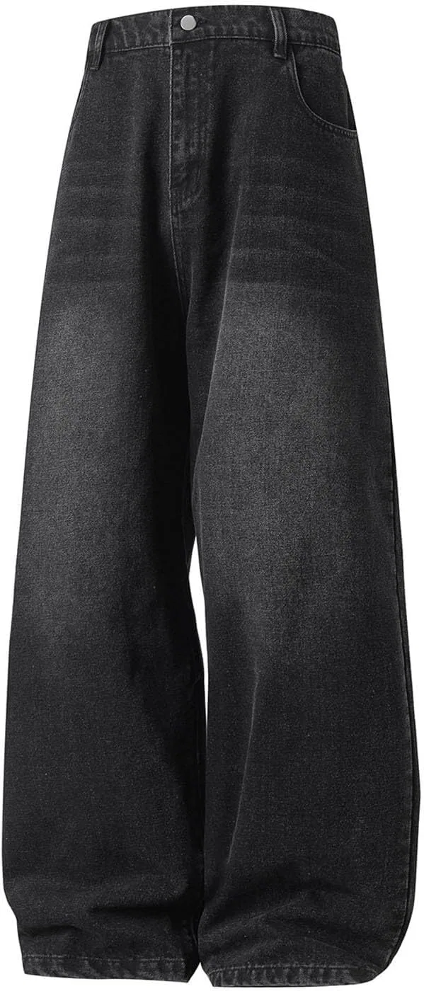 Джинсы свободные, Women's Wide Leg Jeans, D01 Blabj — фото 4