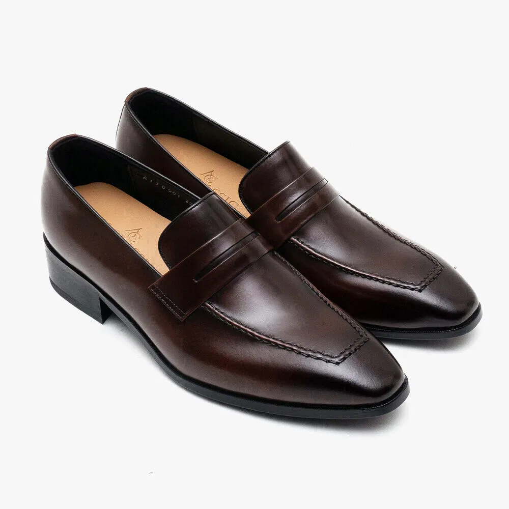 Мужские классические коричневые лоферы Alc001 Ardor Penny от Allclassic — фото 3