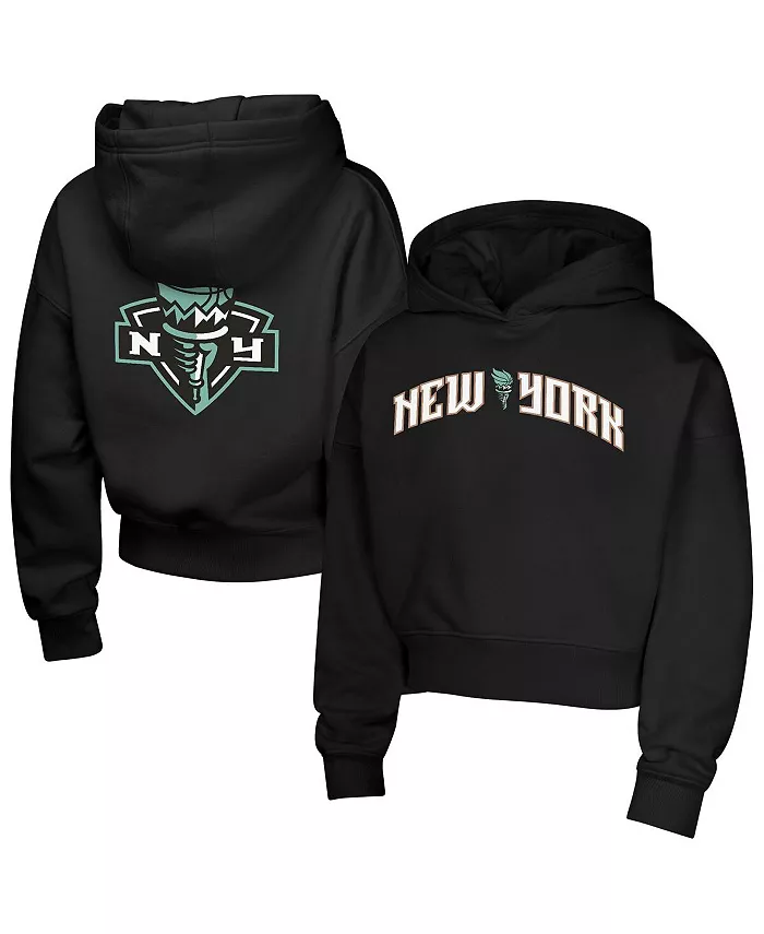 

Большие девочки Черный New York Liberty Top Closer Fashion Толстовка с капюшоном Outerstuff