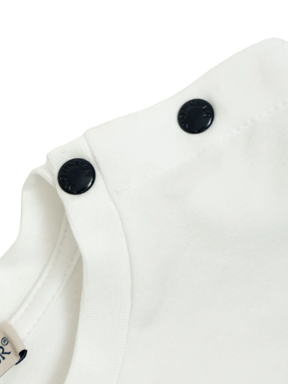 Комплект из футболки и шортов с логотипом Moncler Enfant, белый — фото 3