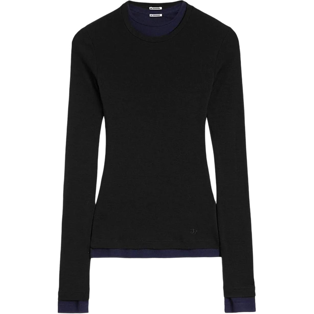 

Футболка из шерсти JIL SANDER, черный