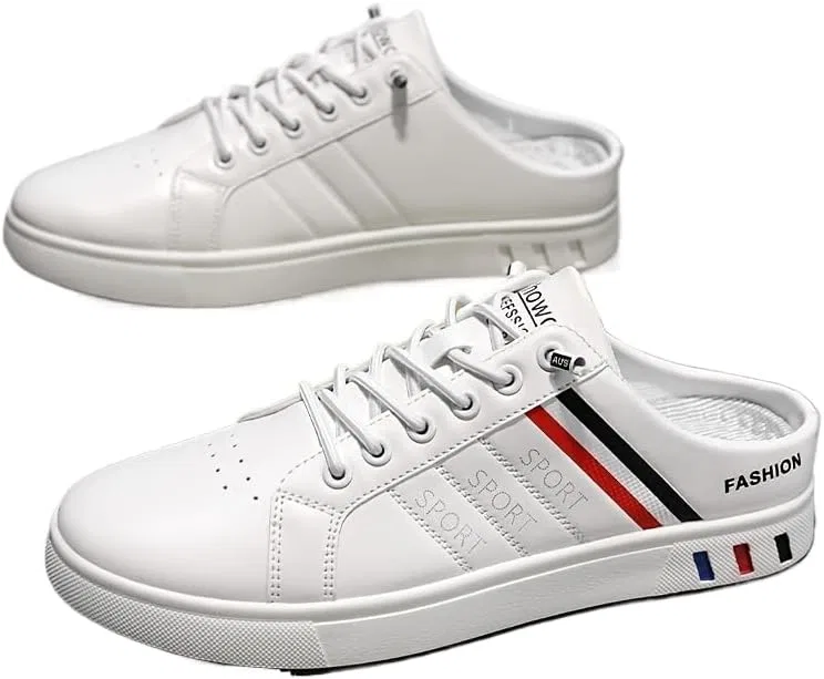 Мужские мокасины, повседневные, Loafers & Slip-Ons, White and Black Azttoztto