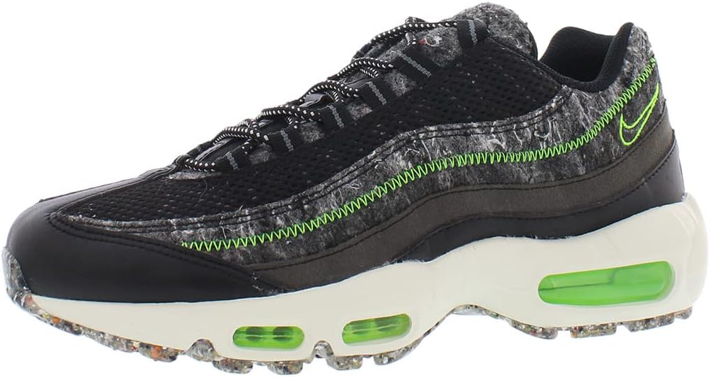 

Nike Air Max 95, мужские кроссовки для бега, Black Electric Green Smoke Grey Lt Bone