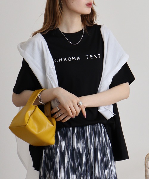 

Футболка с простым логотипом EGLANTINE, черная