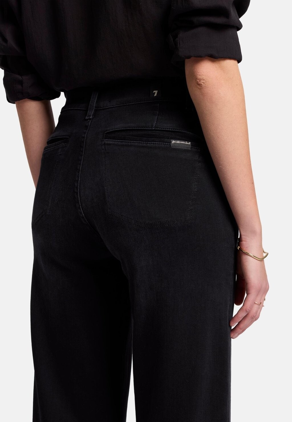 

Расклешенные джинсы WIDE LEG LOTTA 7 for all mankind, черный