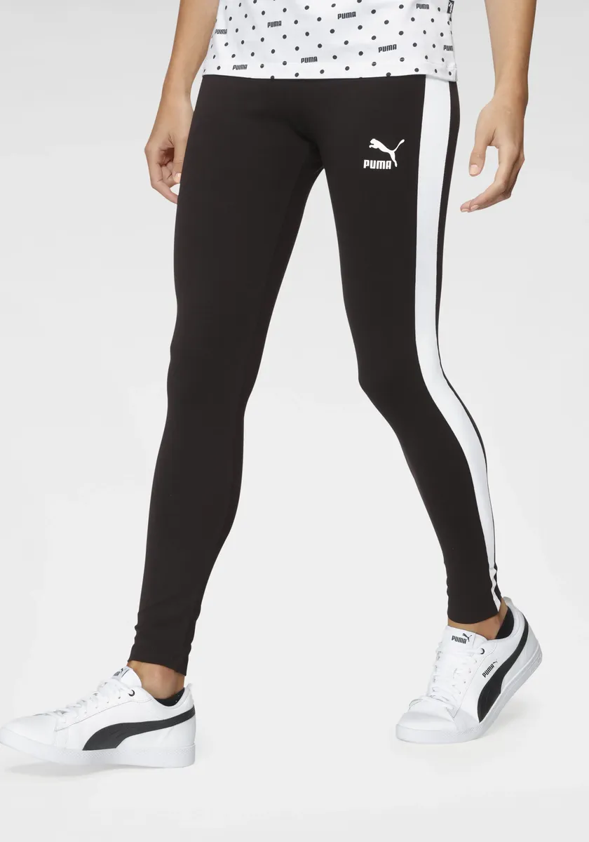 Леггинсы PUMA "ICONIC T7 MR LEGGINGS", цвет Puma Black