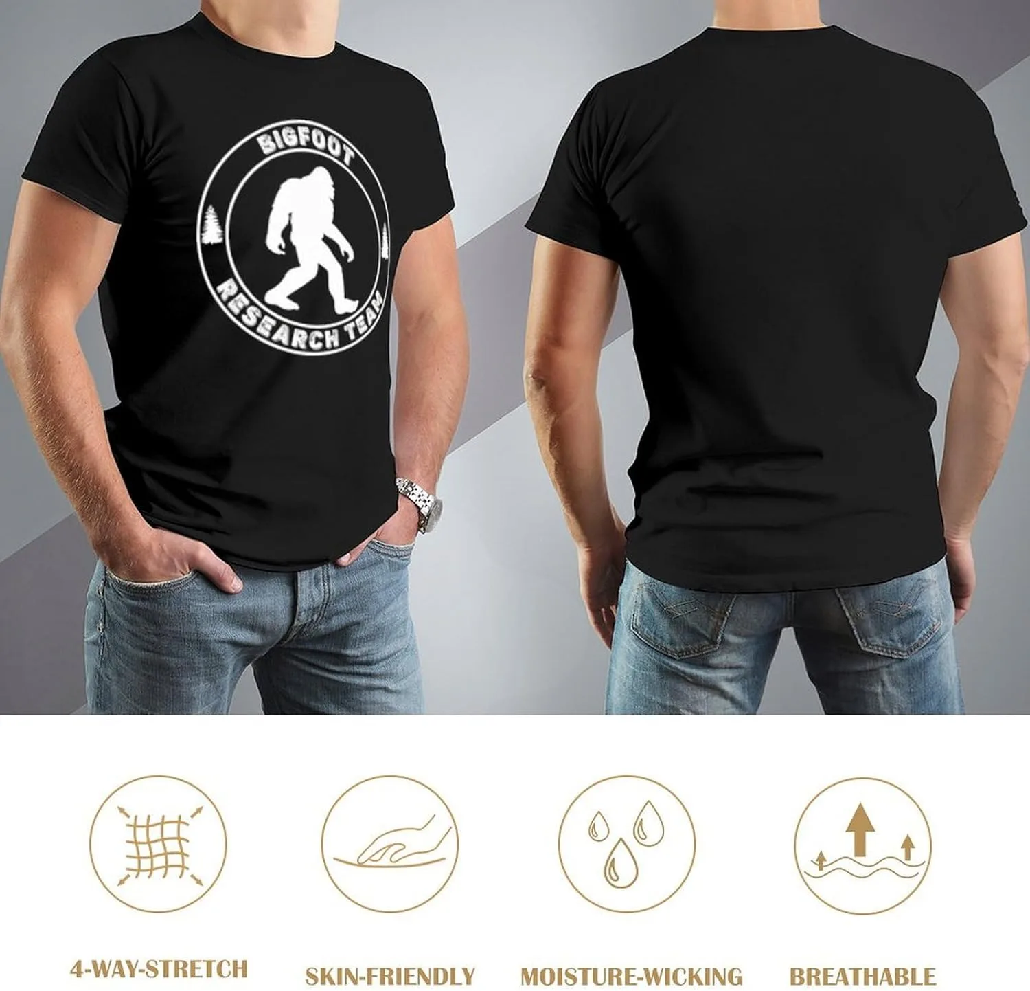 Мужская классическая футболка Bigfoot — фото 4