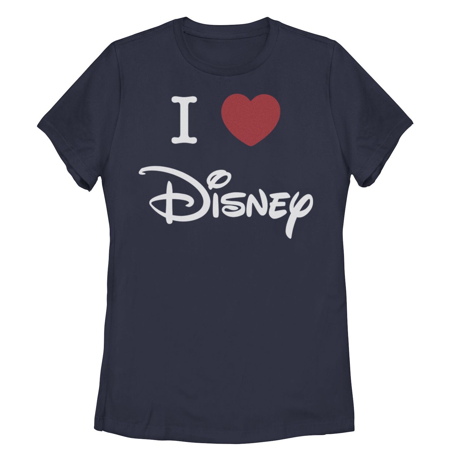 

Детская футболка с логотипом Disney I Love Disney Heart Licensed Character, темно-синий