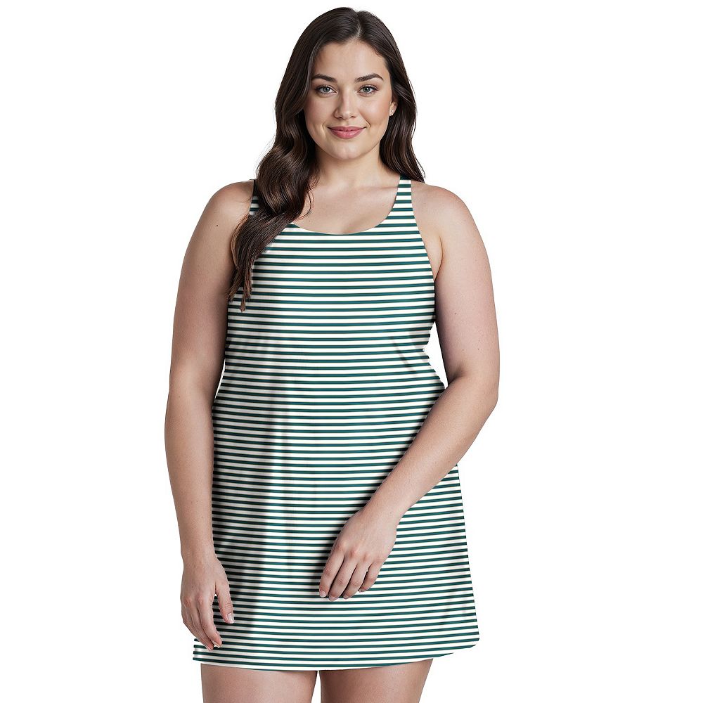 

Женская туника для плавания Lexi Tankini Upf 50+ Calypsa LLC, цвет Dark Jade Bay