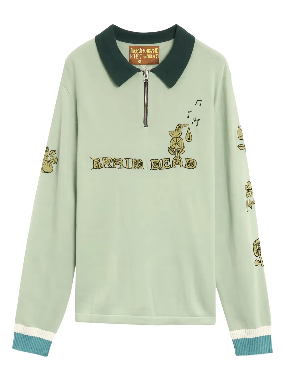 

Рубашка поло Lex Brain Dead, зеленый